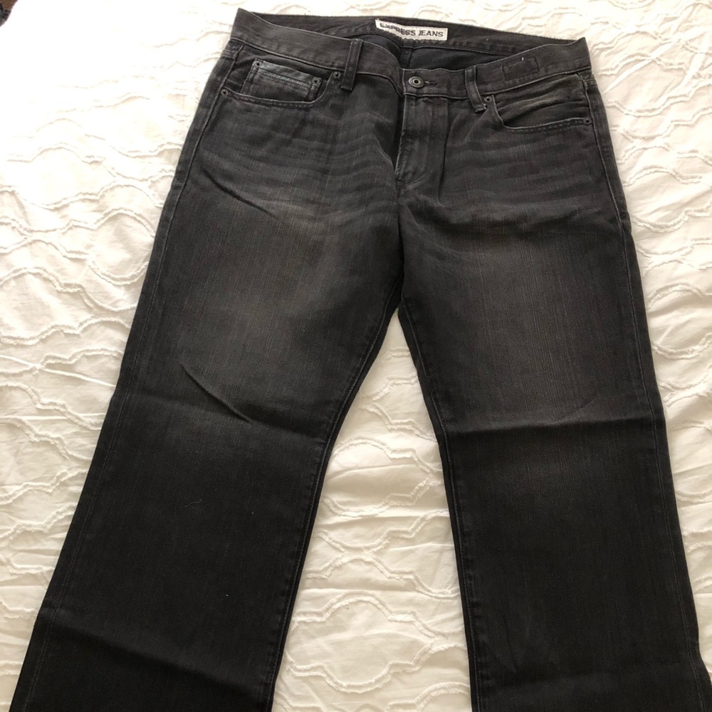 Express Black Jeans 34x30 Bootcut